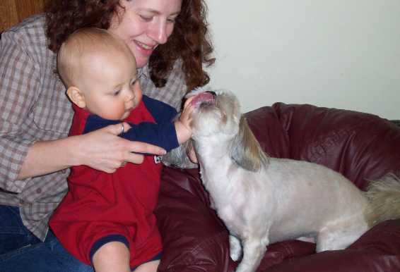 May 10, 2003. Here I am with Jodie and Brady.