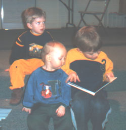 left to right: Austin, Evan, Dylan, February 6, 2004