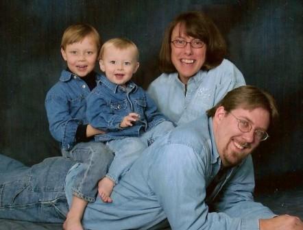 l to r: Evan, Levi, Becky, Dave  November 2006