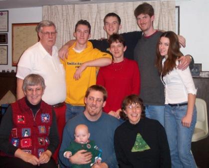 Whitaker family  Christmas 2002