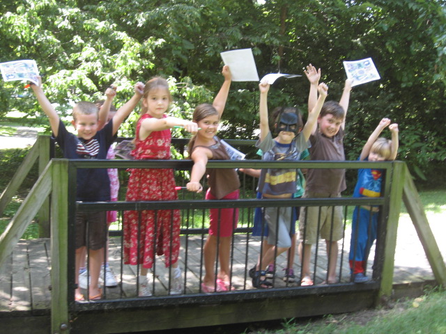 Evan and friends at his birthday party